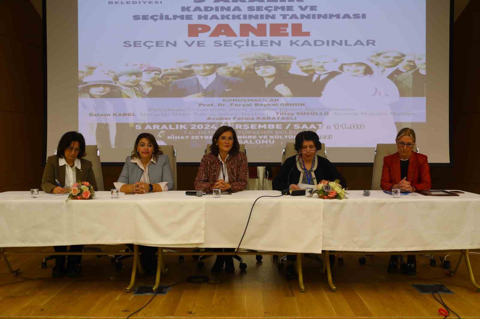 Denizli Kadın Meclisinden ‘Seçen ve Seçilen Kadınlar’ paneli