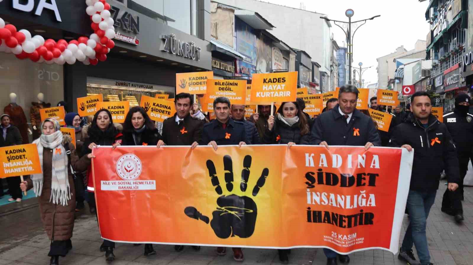 Ağrı&rsquo;da Kadına Y&ouml;nelik Şiddete &lsquo;Dur&rsquo; demek i&ccedil;in y&uuml;r&uuml;d&uuml;ler
