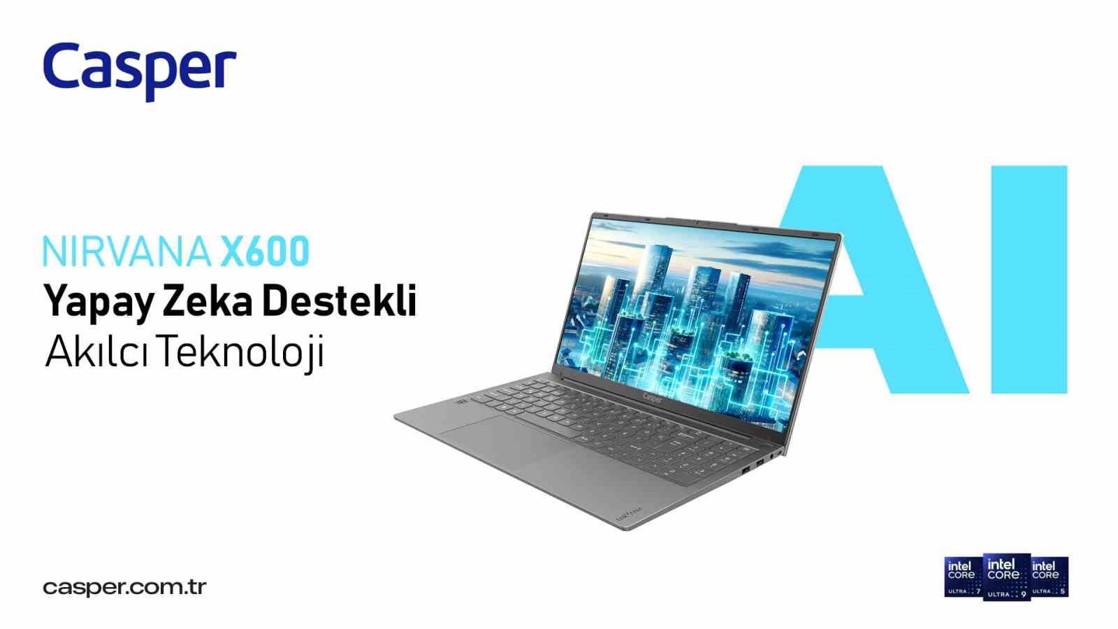 Yapay zekanın gücü Casper Nirvana X700 ve X600’de