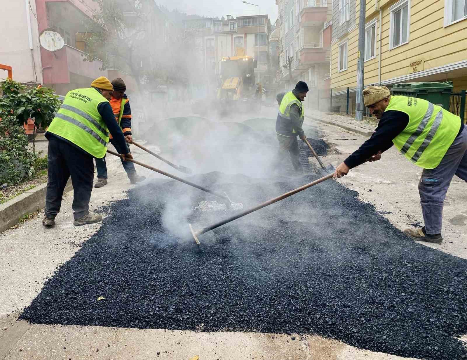 K&ouml;rfez&rsquo;de eskimiş ve bozuk yol kalmayacak
