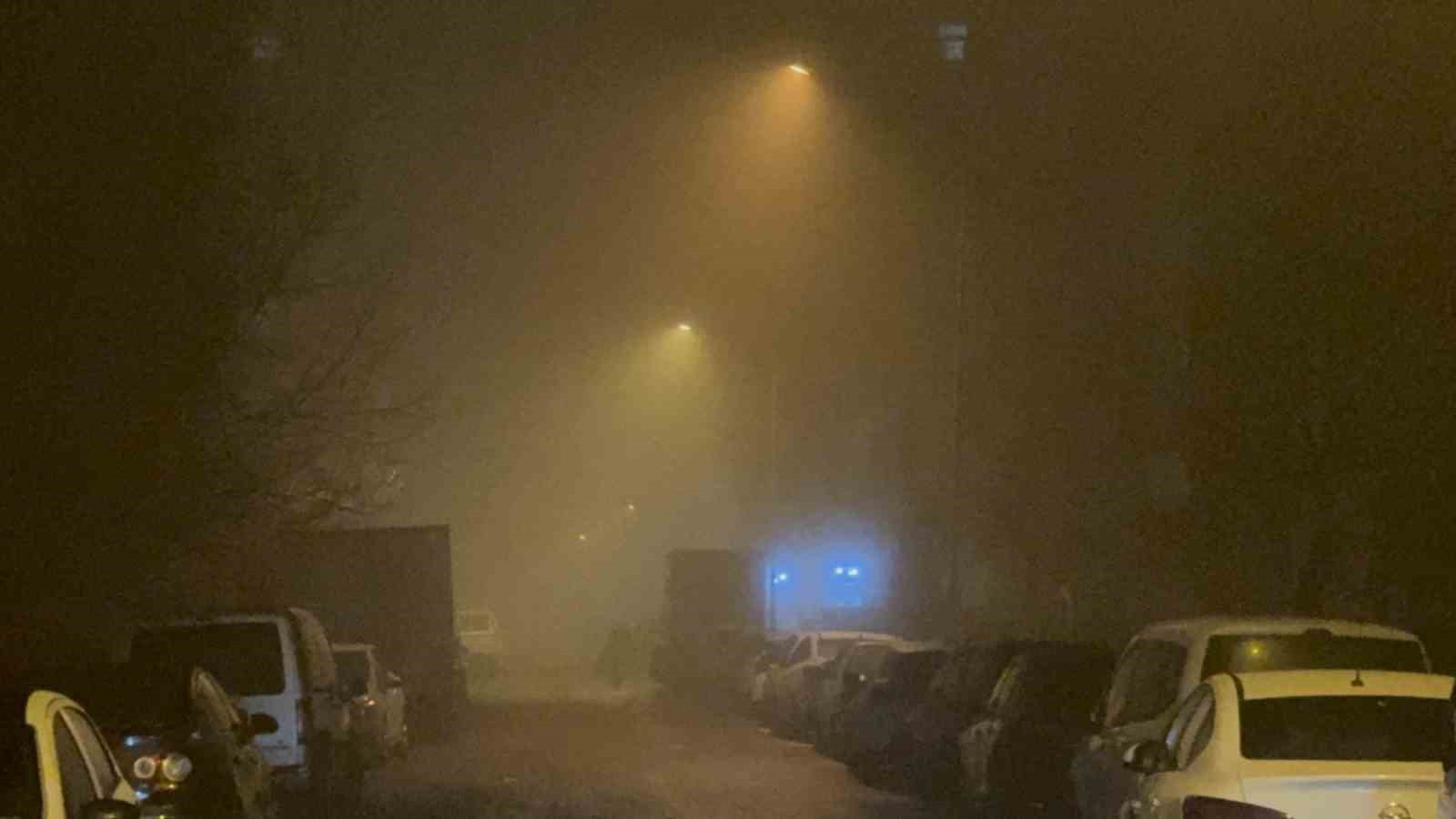 Tatvan&rsquo;da yoğun sis etkili oldu
