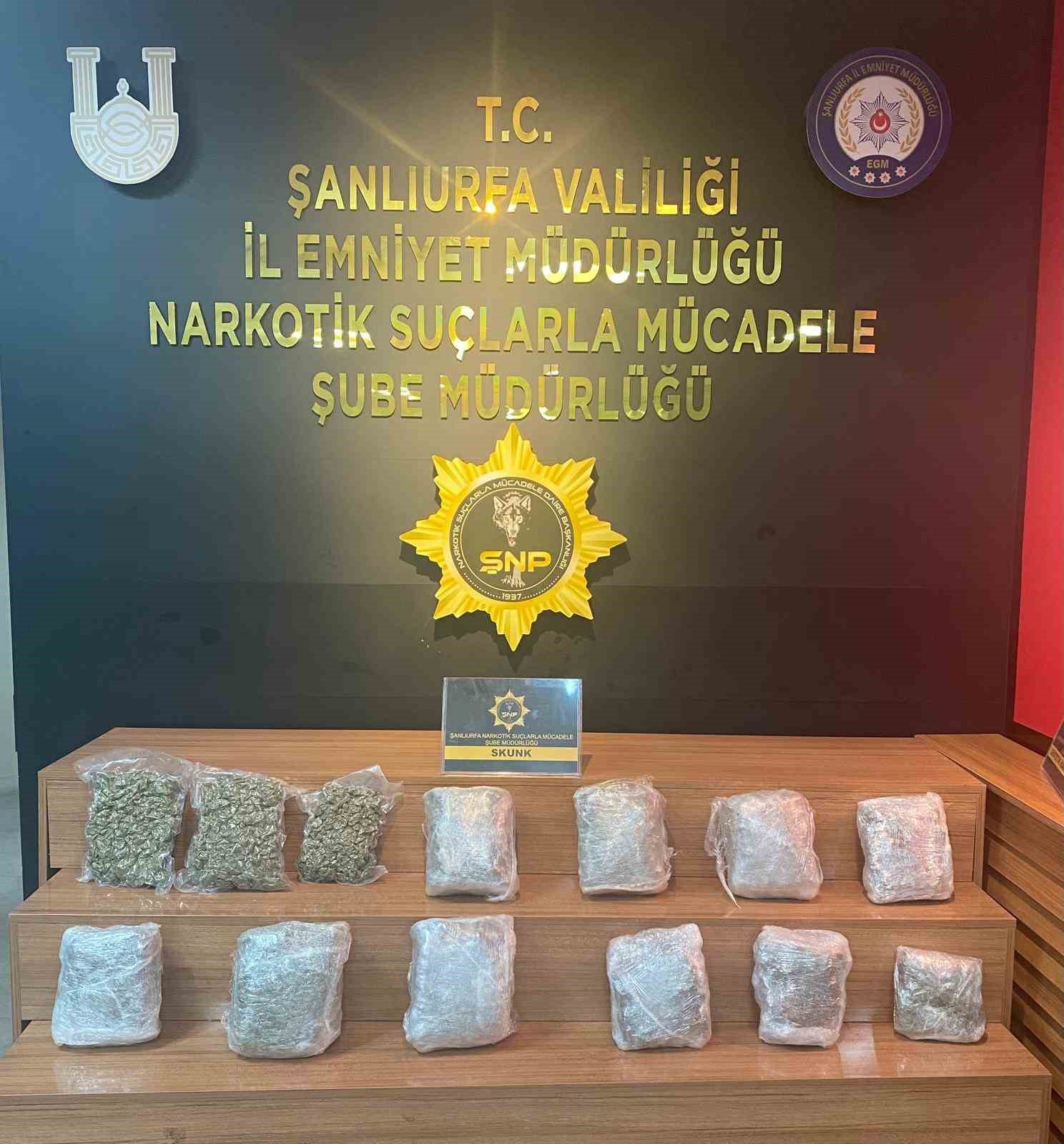 Şanlıurfa’da uyuşturucu operasyonunda 4 gözaltı