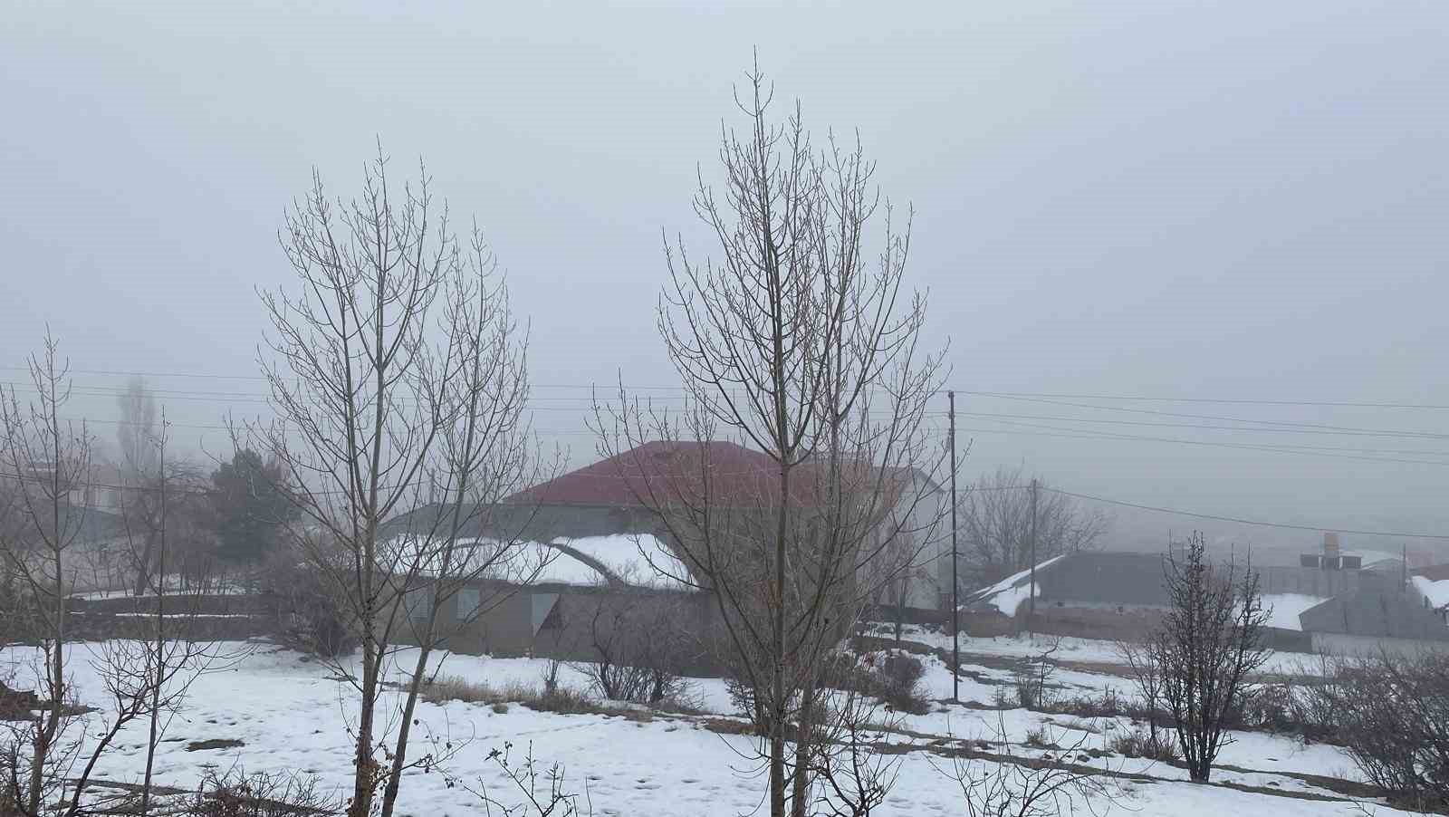 Karlıova’da sis etkili oldu