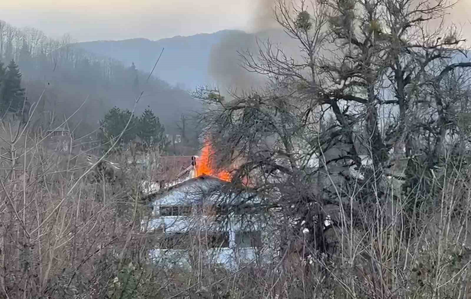 Bartın’da yangın paniği