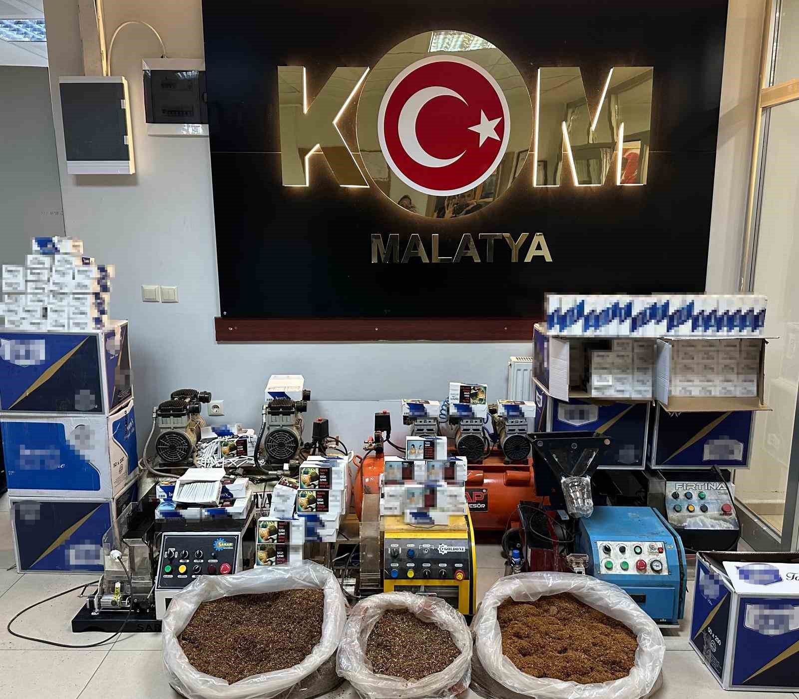 Malatya’da kaçakçılık operasyonu