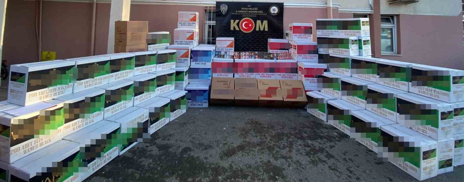 Sivas’ta kaçak tütün operasyonu