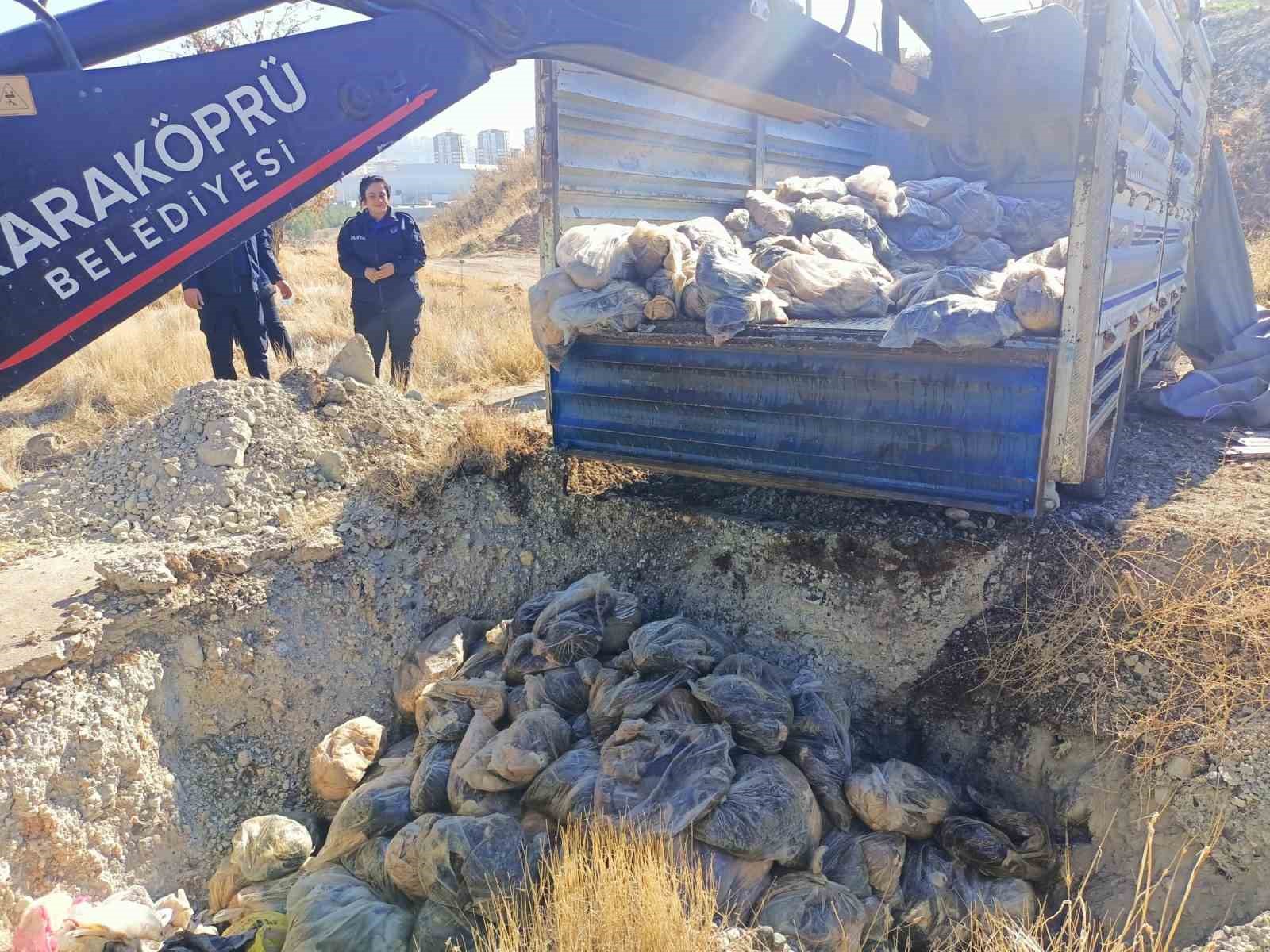 Şanlıurfa’da bozuk 4 ton sakatat imha edildi