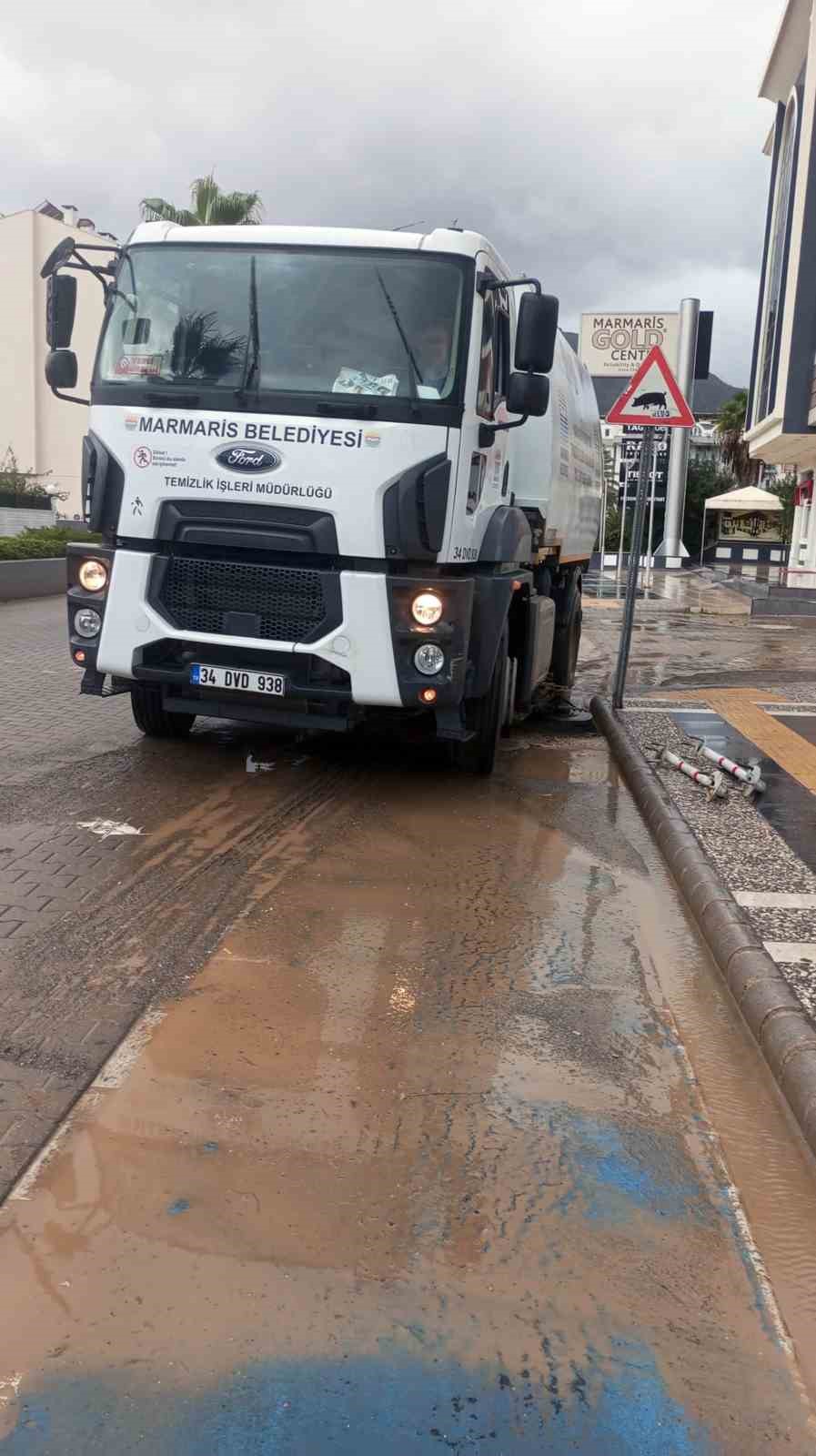 Marmaris&rsquo;e 3 g&uuml;nde metrekareye 158.2 m3 yağmur d&uuml;şt&uuml;
