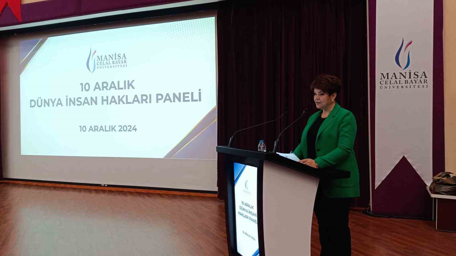 Manisa&rsquo;da 10 Aralık D&uuml;nya İnsan Hakları Paneli d&uuml;zenlendi
