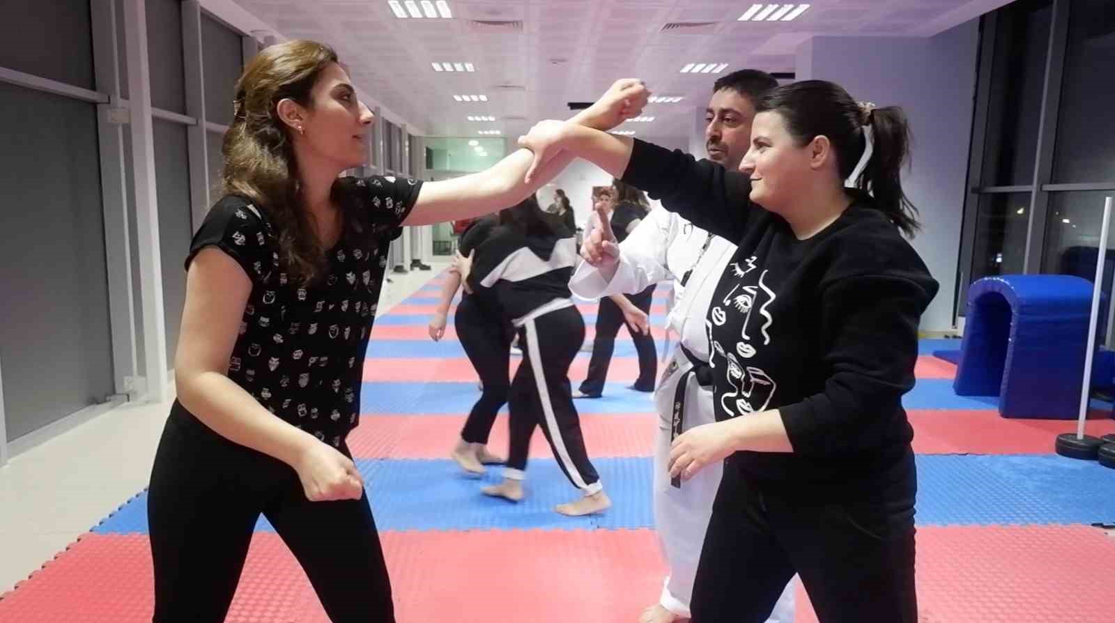 Yakın savunma kursuna kadınlardan yoğun ilgi