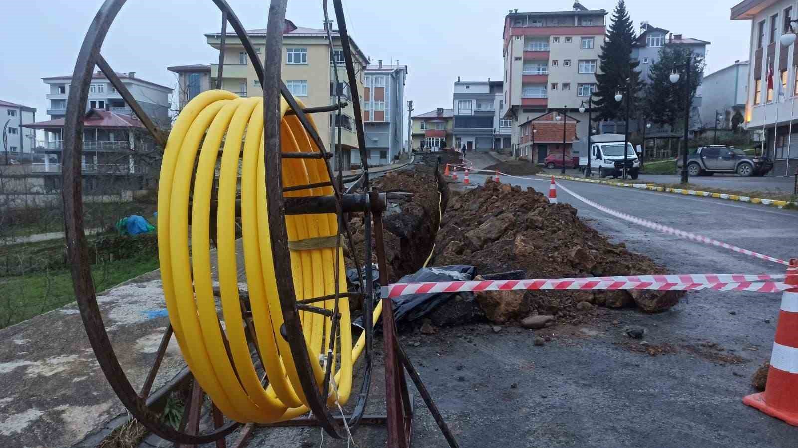 Ordu&rsquo;nun il&ccedil;elerinde doğalgaz &ccedil;alışmaları devam ediyor
