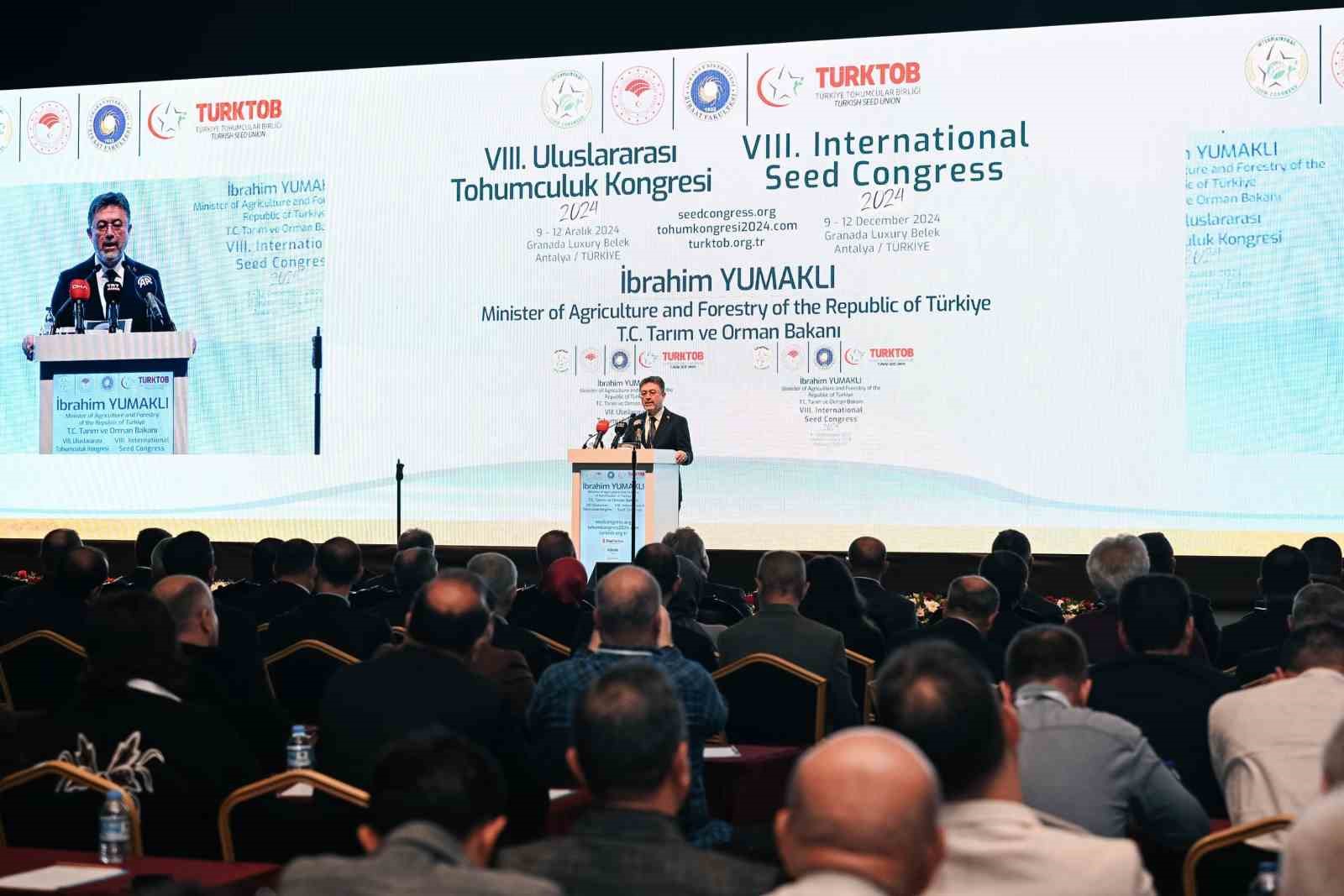 Bakan Yumaklı: “İsrail’den bir adet bile tohum almıyoruz”
