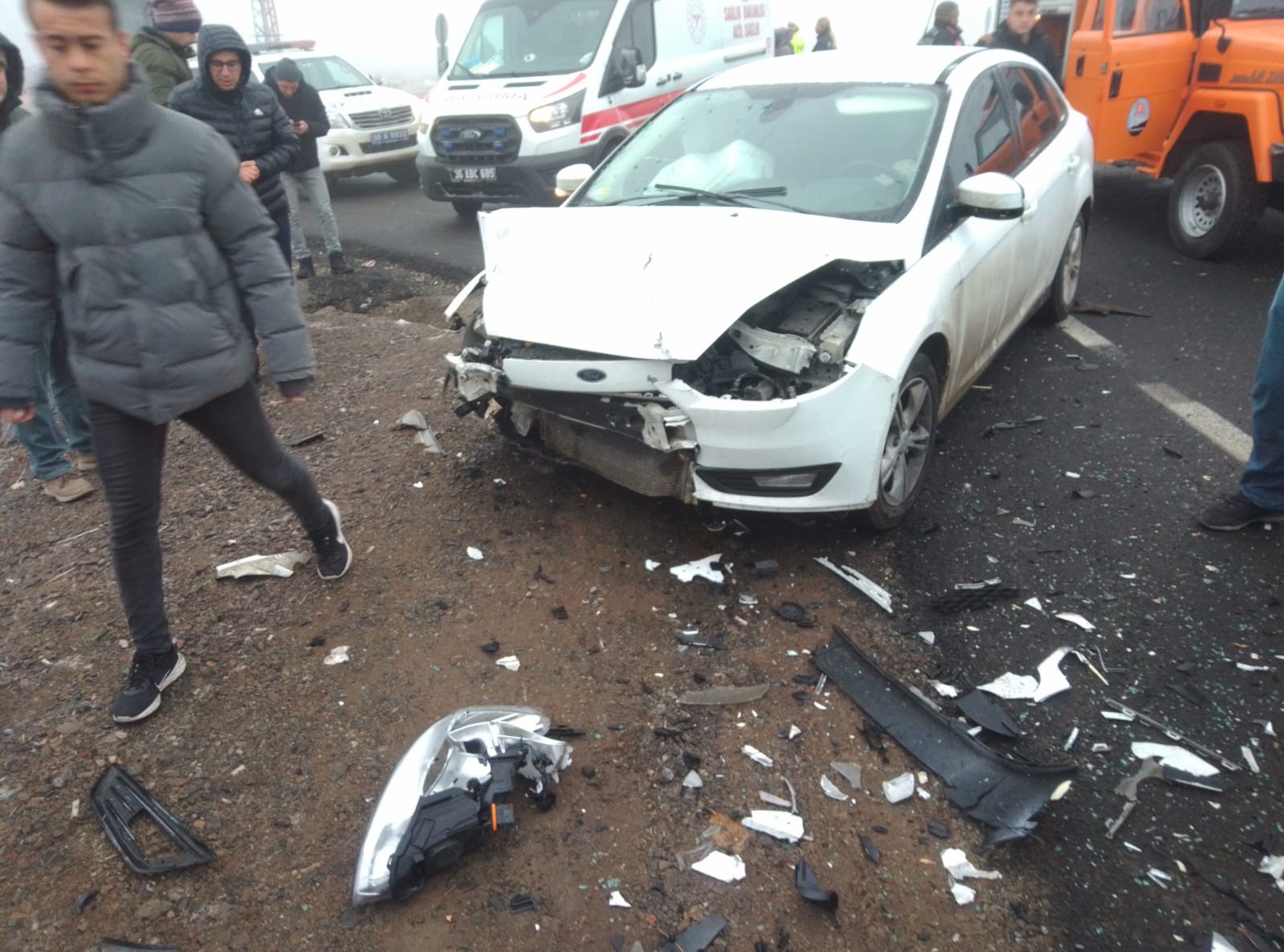 Kars’ta trafik kazası: 1 yaralı