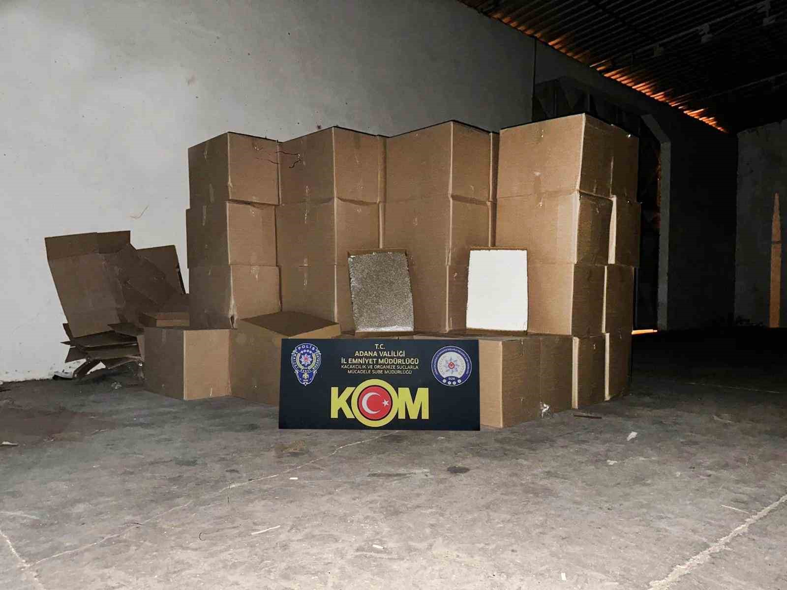 6 milyon 490 bin doldurulmuş tek dal sigara ele ge&ccedil;irildi
