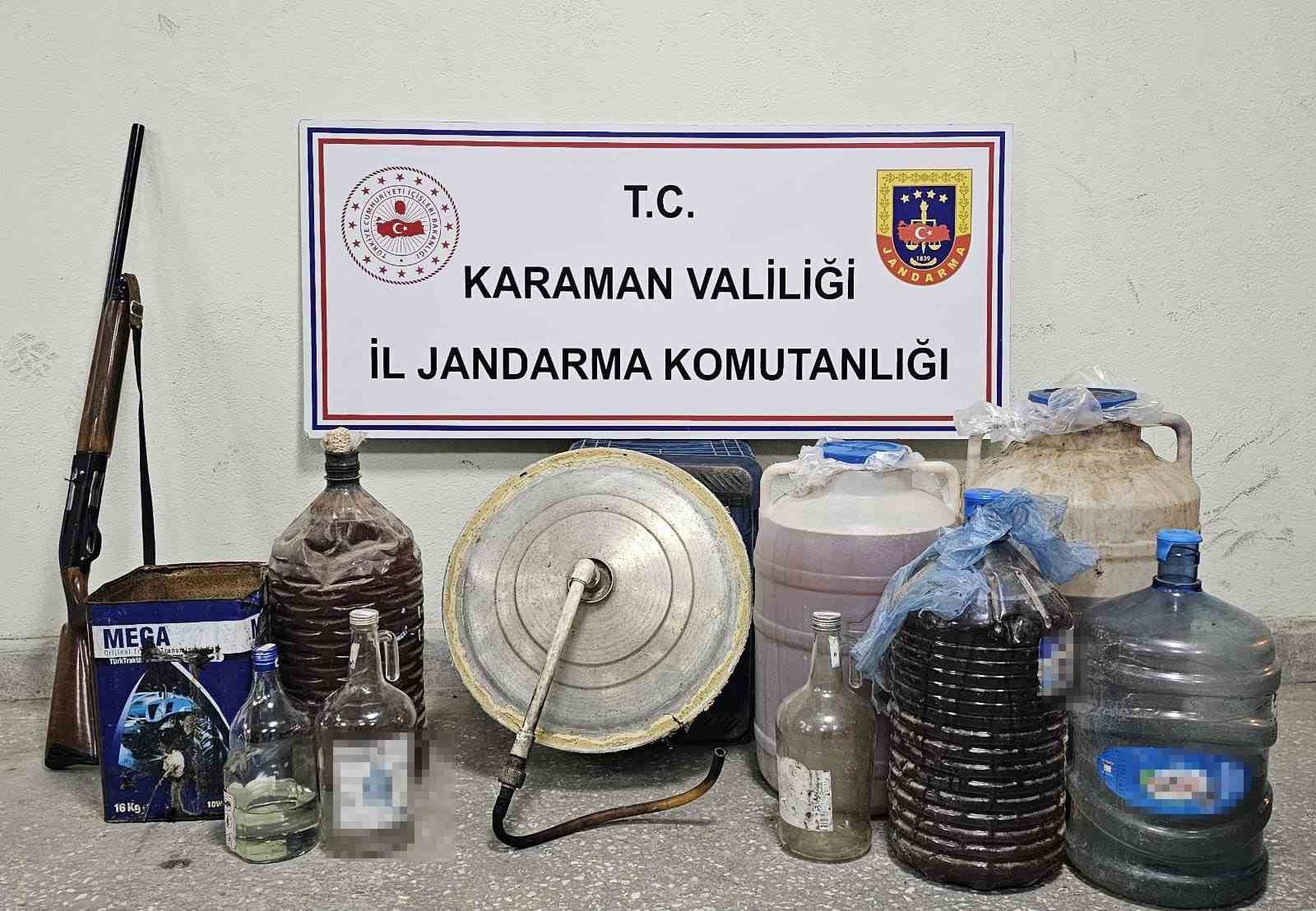 Karaman’da sahte içki operasyonu