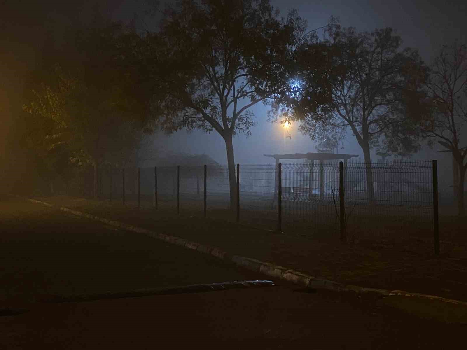 Denizli’de yoğun sis görüş mesafesini 10 metreye kadar düşürdü