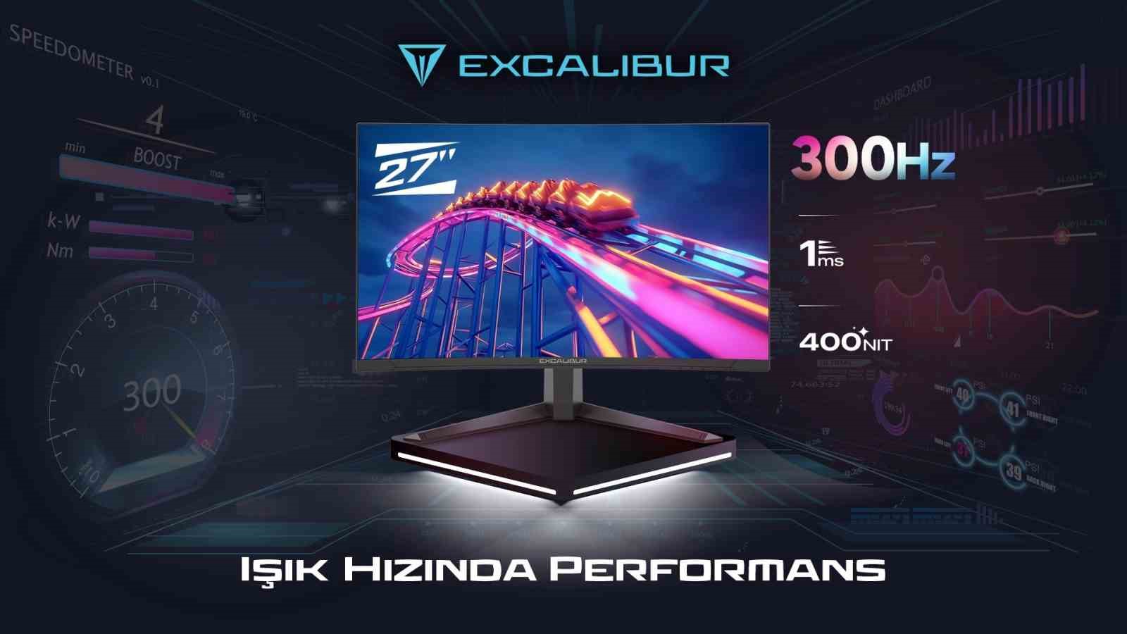 Yeni Excalibur 27” Curved Gaming Monitör satışa çıktı