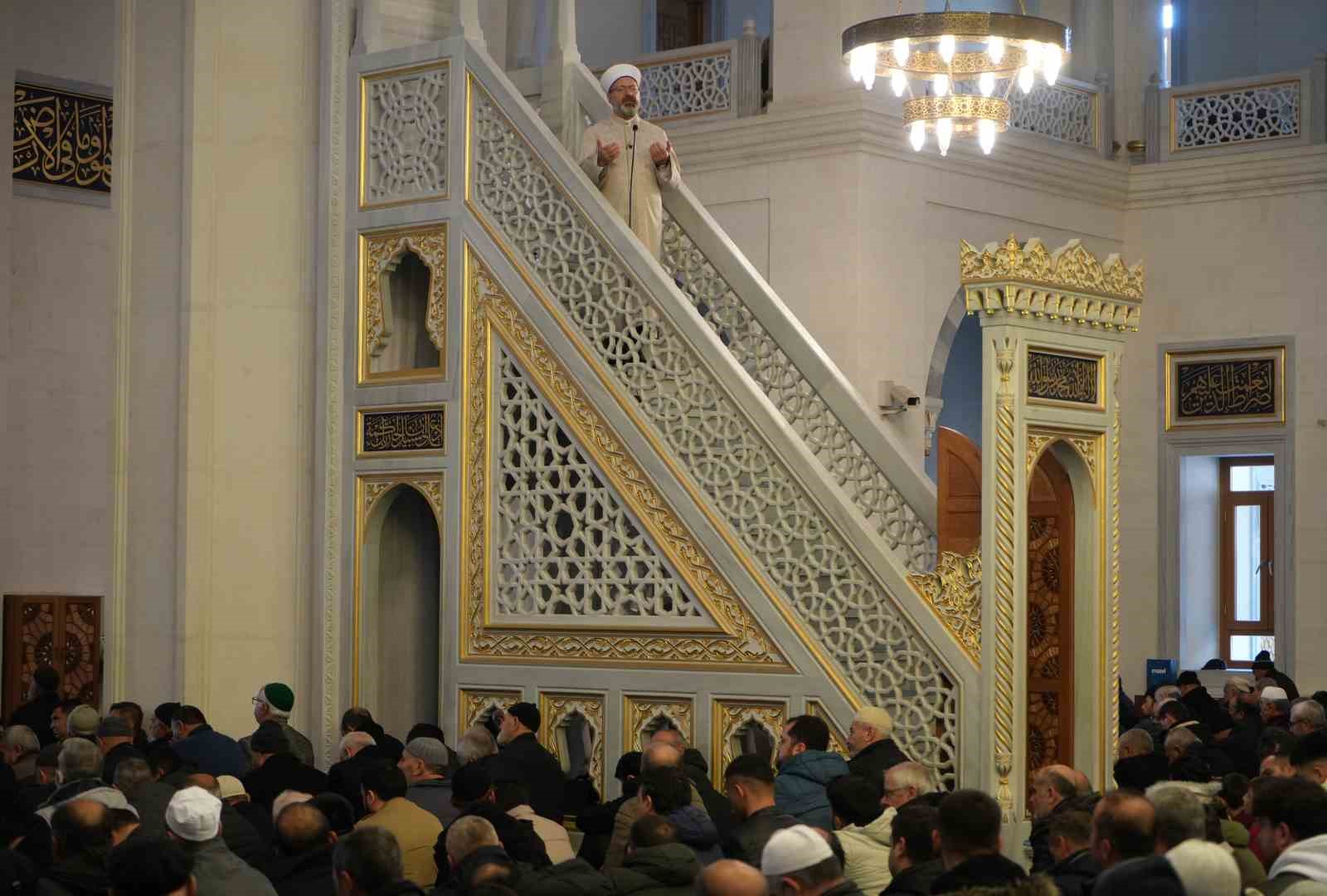 Diyanet İşleri Başkanı Ali Erbaş: "Filistin&rsquo;in kurtuluşunu da g&ouml;r&uuml;r&uuml;z İnşallah"
