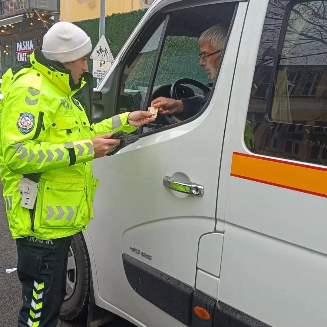 Kars&rsquo;ta okul servislerine trafik denetimi
