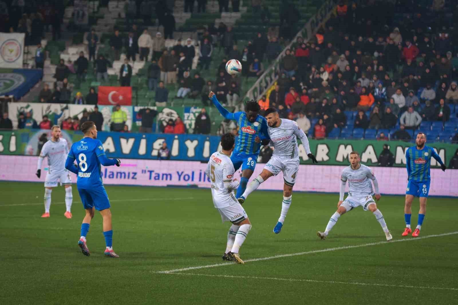 Trendyol Süper Lig: Çaykur Rizespor: 1 - Konyaspor: 1 (Maç sonucu)
