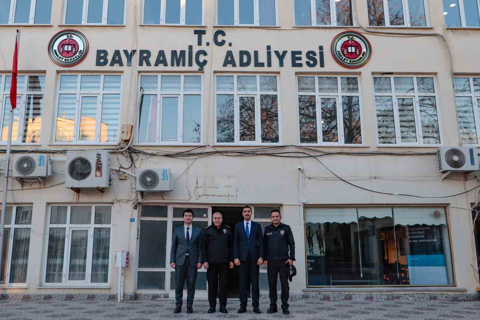 İl Emniyet M&uuml;d&uuml;r&uuml; Kenan Kurt, Bayrami&ccedil;&rsquo;te bir dizi ziyaretlerde bulundu
