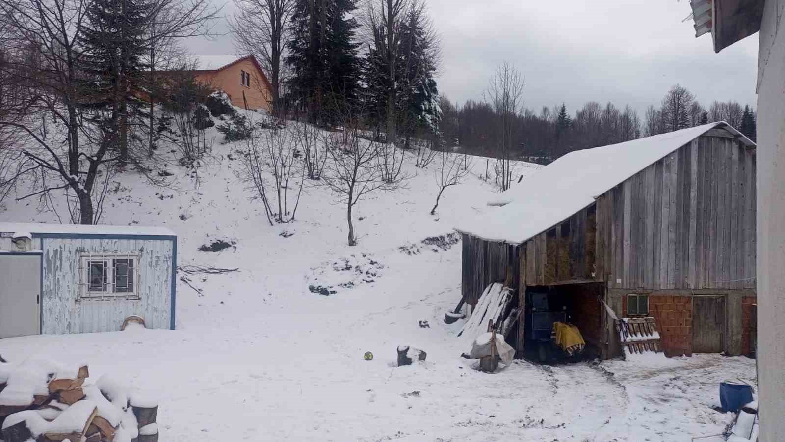 Sakarya’nın yüksek kesimleri beyaz gelinliğini giydi, kar kalınlığı 10 santimetreyi buldu