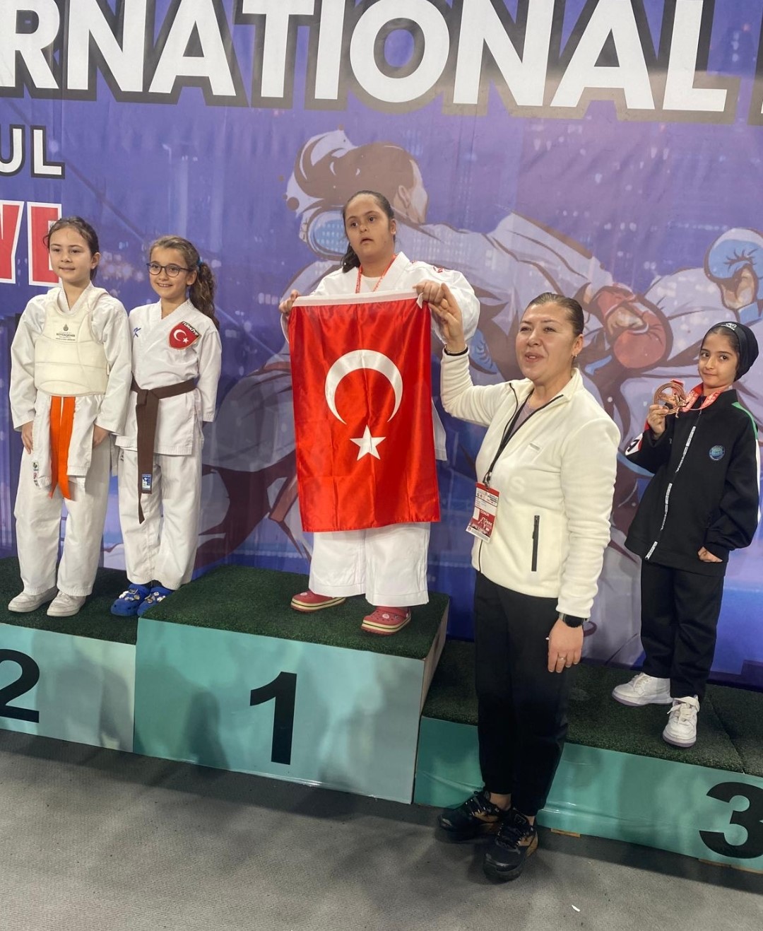 Down Sendromlu sporcu gen&ccedil; kız şampiyon oldu
