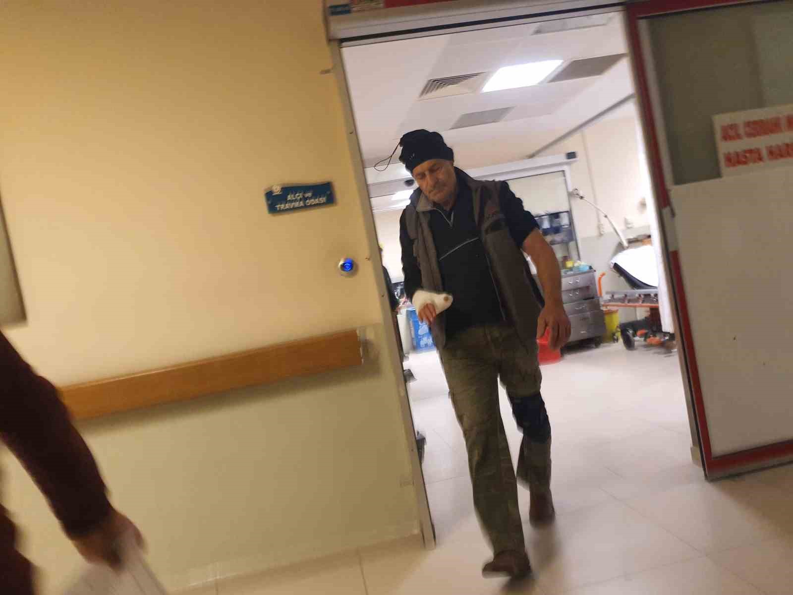 Spiral makinesi ile elini kesti
