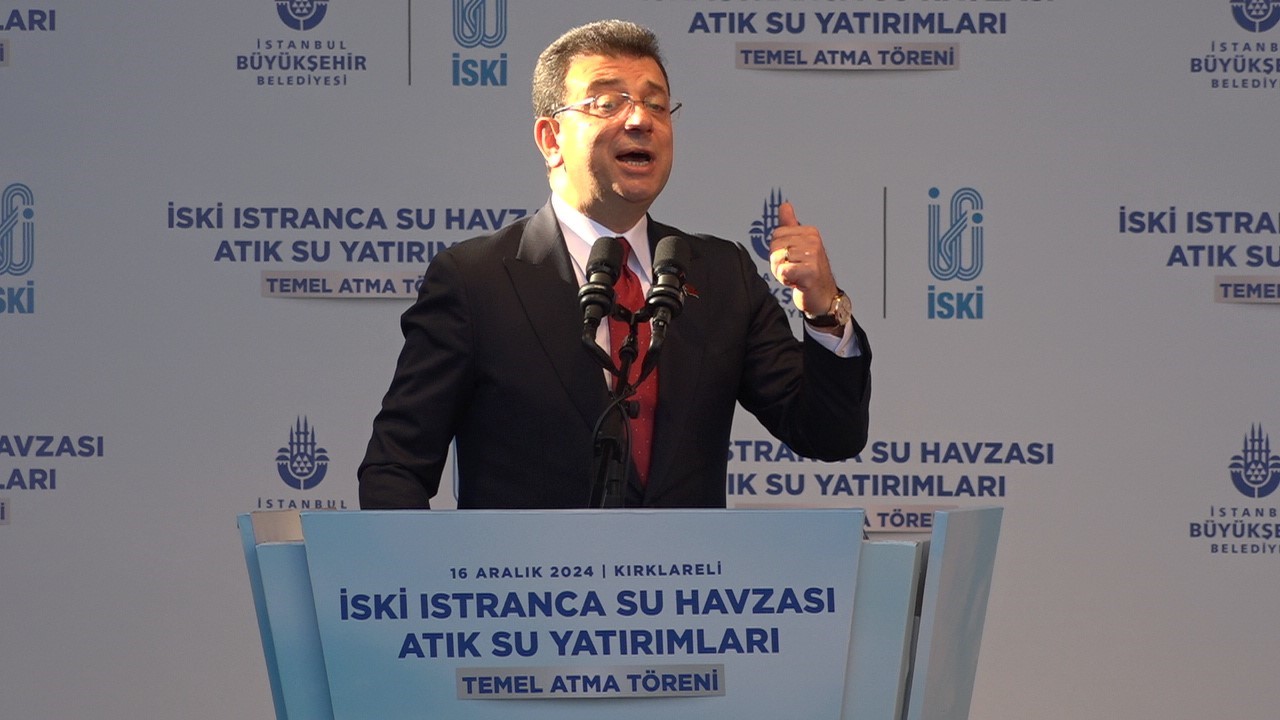 İBB Başkanı İmamoğlu: &ldquo;İstanbul&rsquo;un bir başka sorunu, batıya karşı yani size yakın olan Trakya tarafı İstanbul&rsquo;un suyunun &uuml;&ccedil;te ikisini harcıyor&rdquo;
