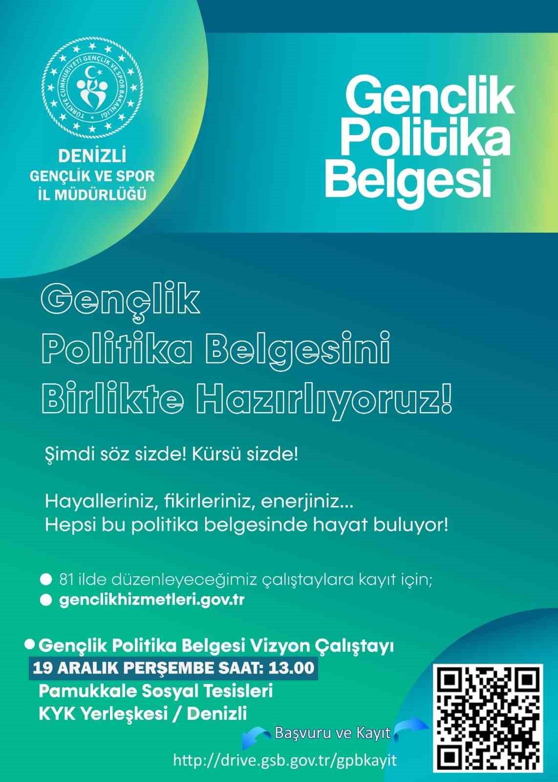 Gençlik politikaları için Denizli’de söz gençlerin
