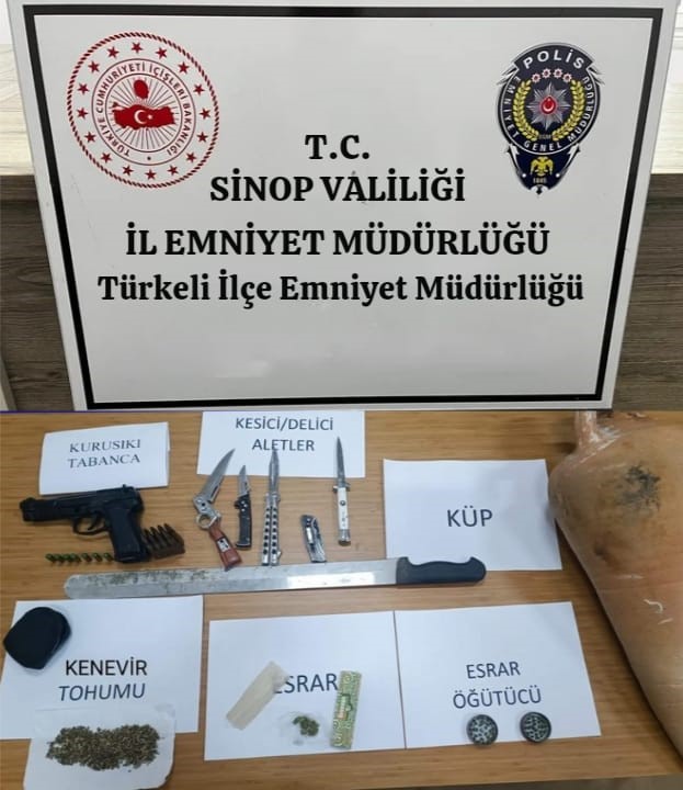 Sinop’ta uyuşturucu operasyonu: 2 gözaltı