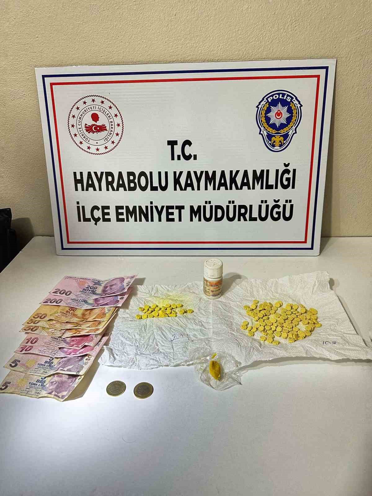 Hayrabolu’da uyuşturucu operasyonu : 2 tutuklama