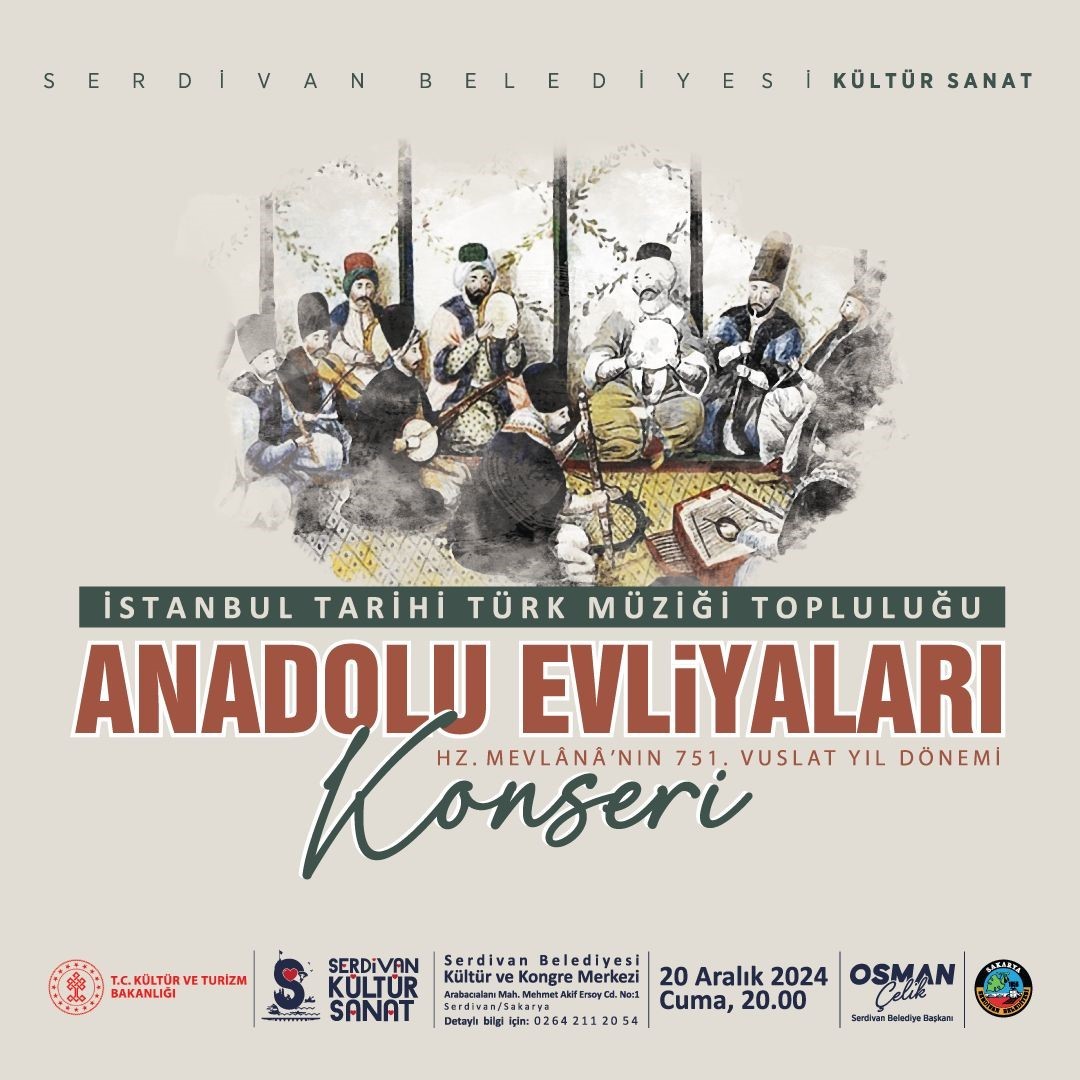 Anadolu’nun manevi ezgileri Serdivan’da yankılanacak