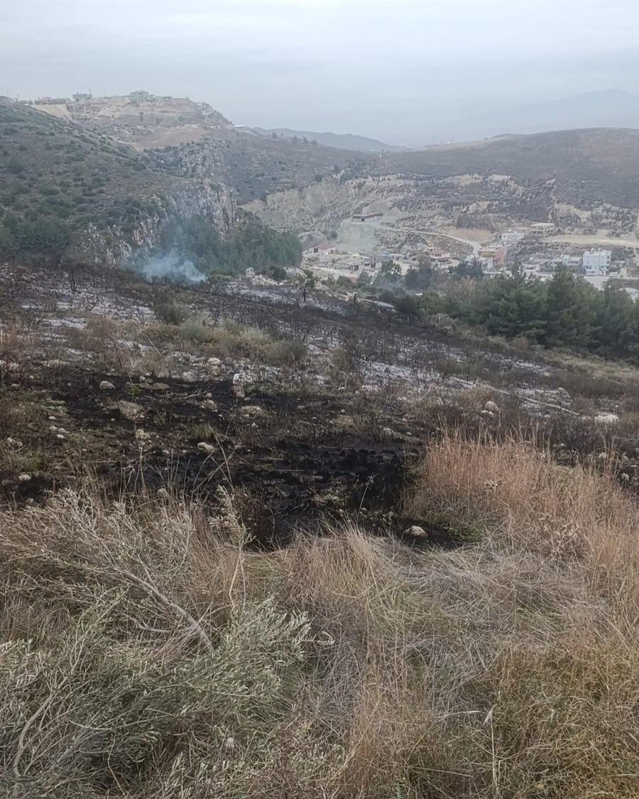 Antakya’da makilik yangını