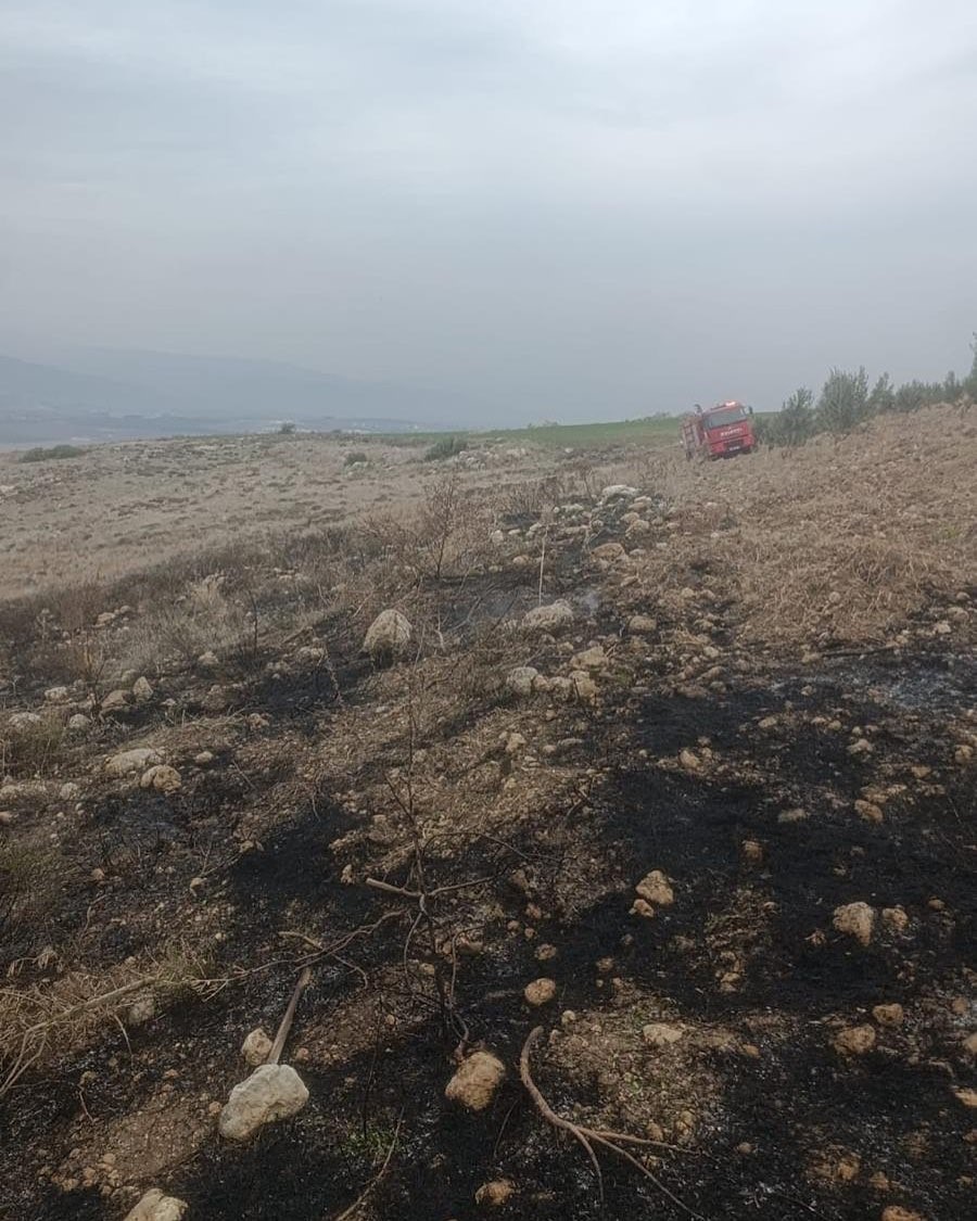 Antakya’da makilik yangını
