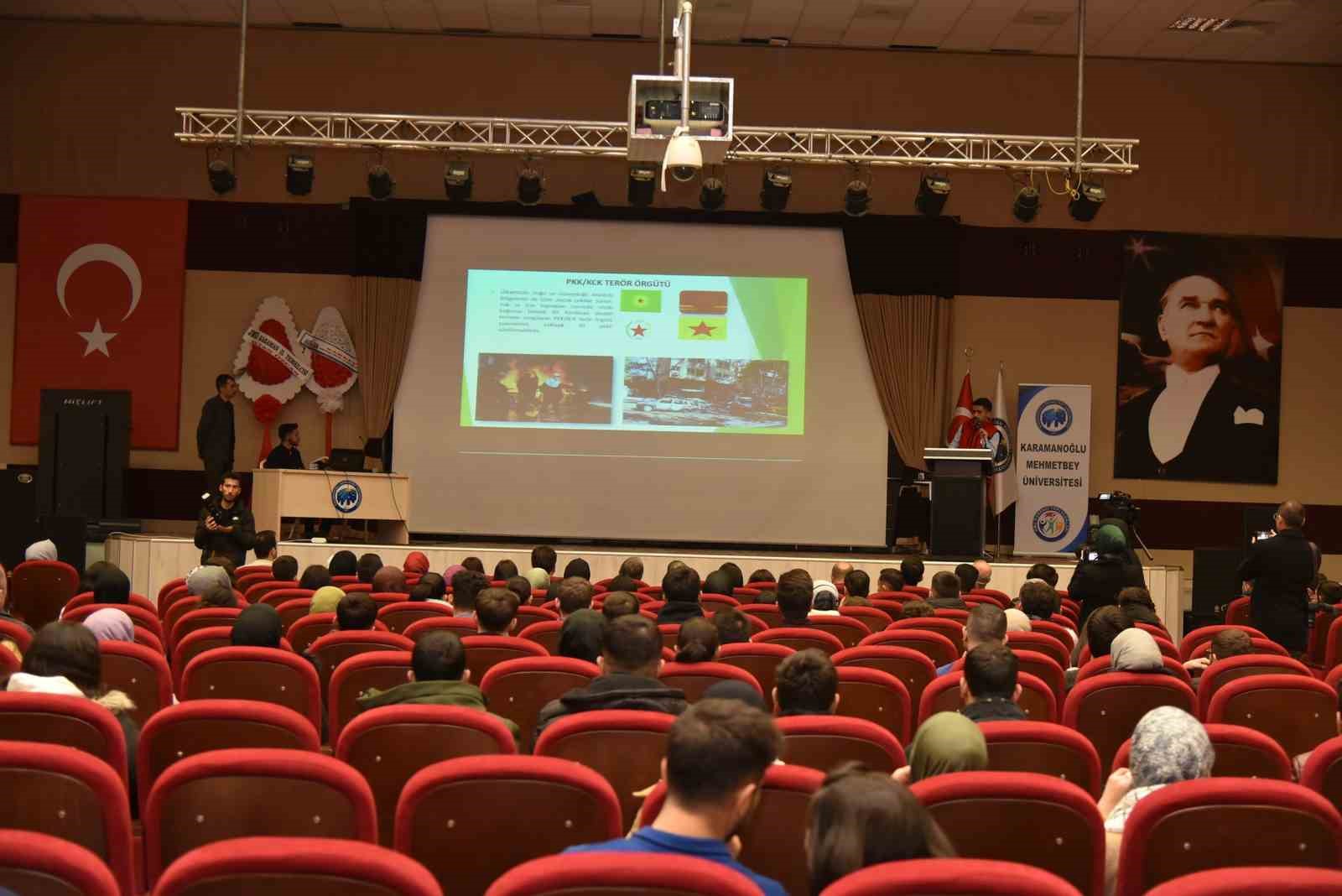 KMÜ’de ‘Terör Tuzağına Düşme’ konulu seminer verildi
