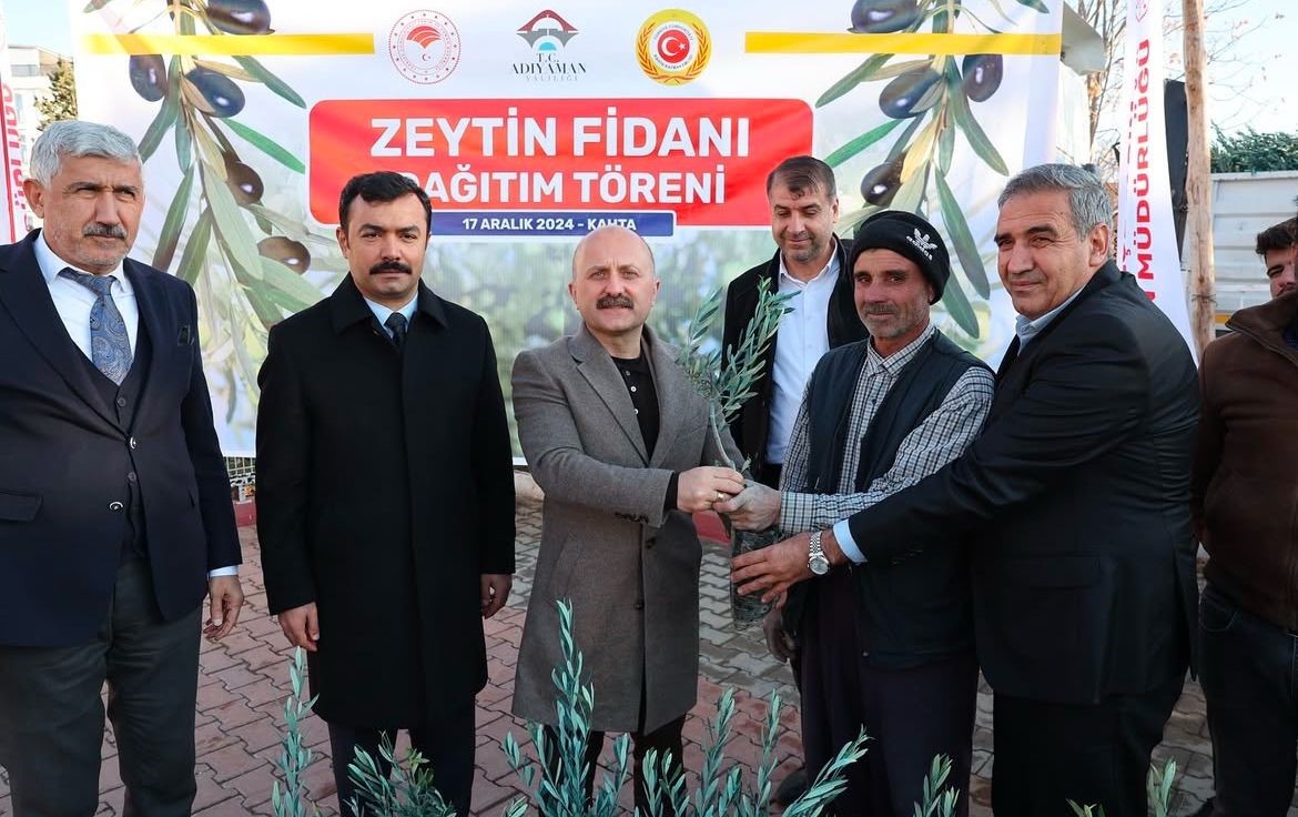 Kahta’da çiftçilere 70 bin zeytin fidanı dağıtıldı