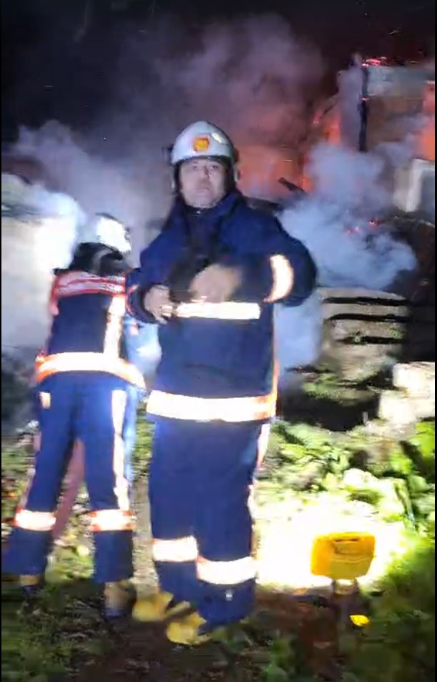 Giresun&rsquo;da patlayan t&uuml;p yangına neden oldu
