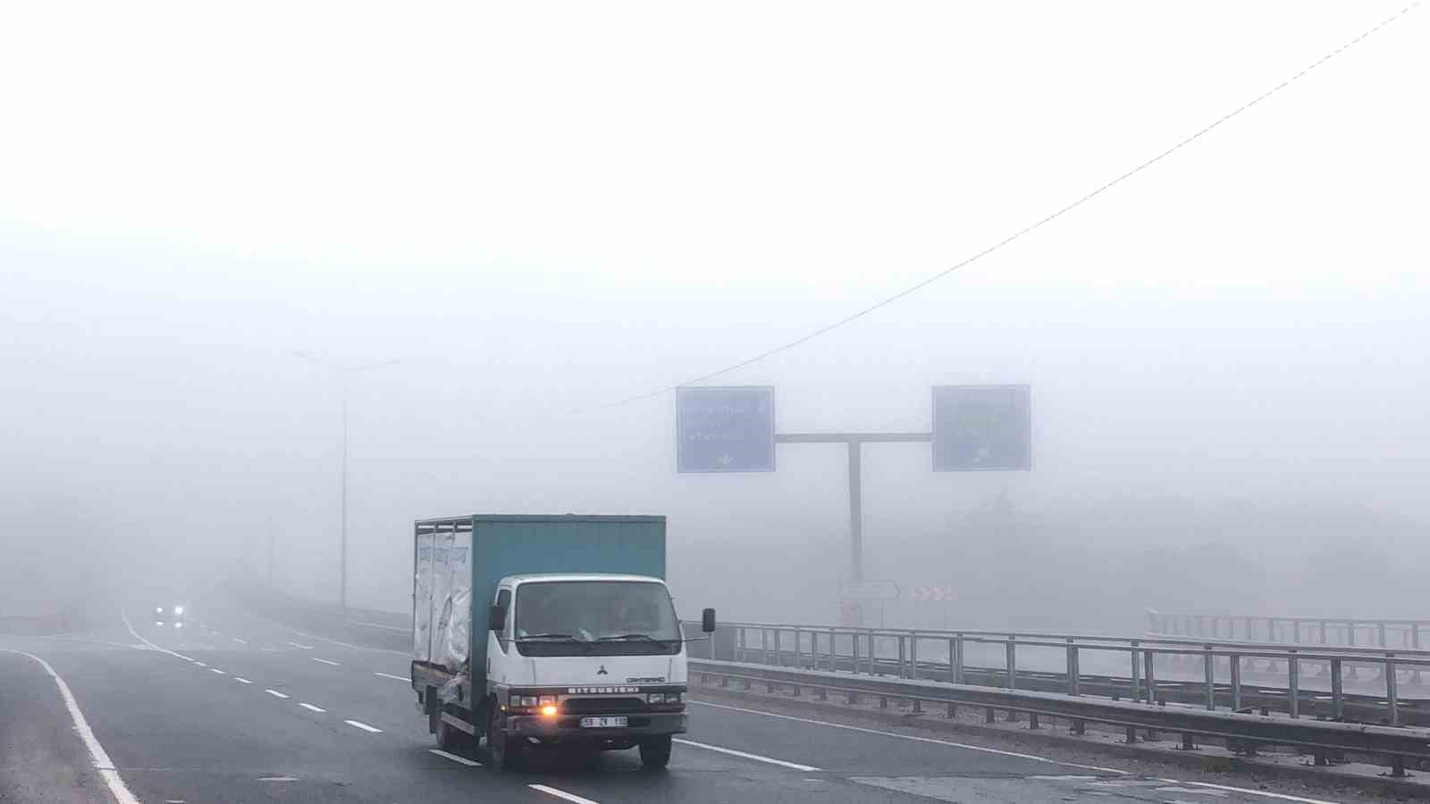 Tekirdağ’da yoğun sis