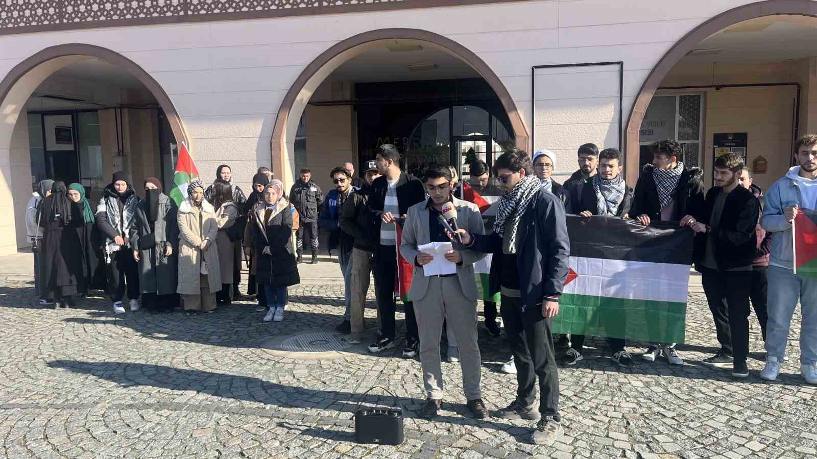 Kastamonu Üniversitesi öğrencileri, Filistin için tek yürek oldu