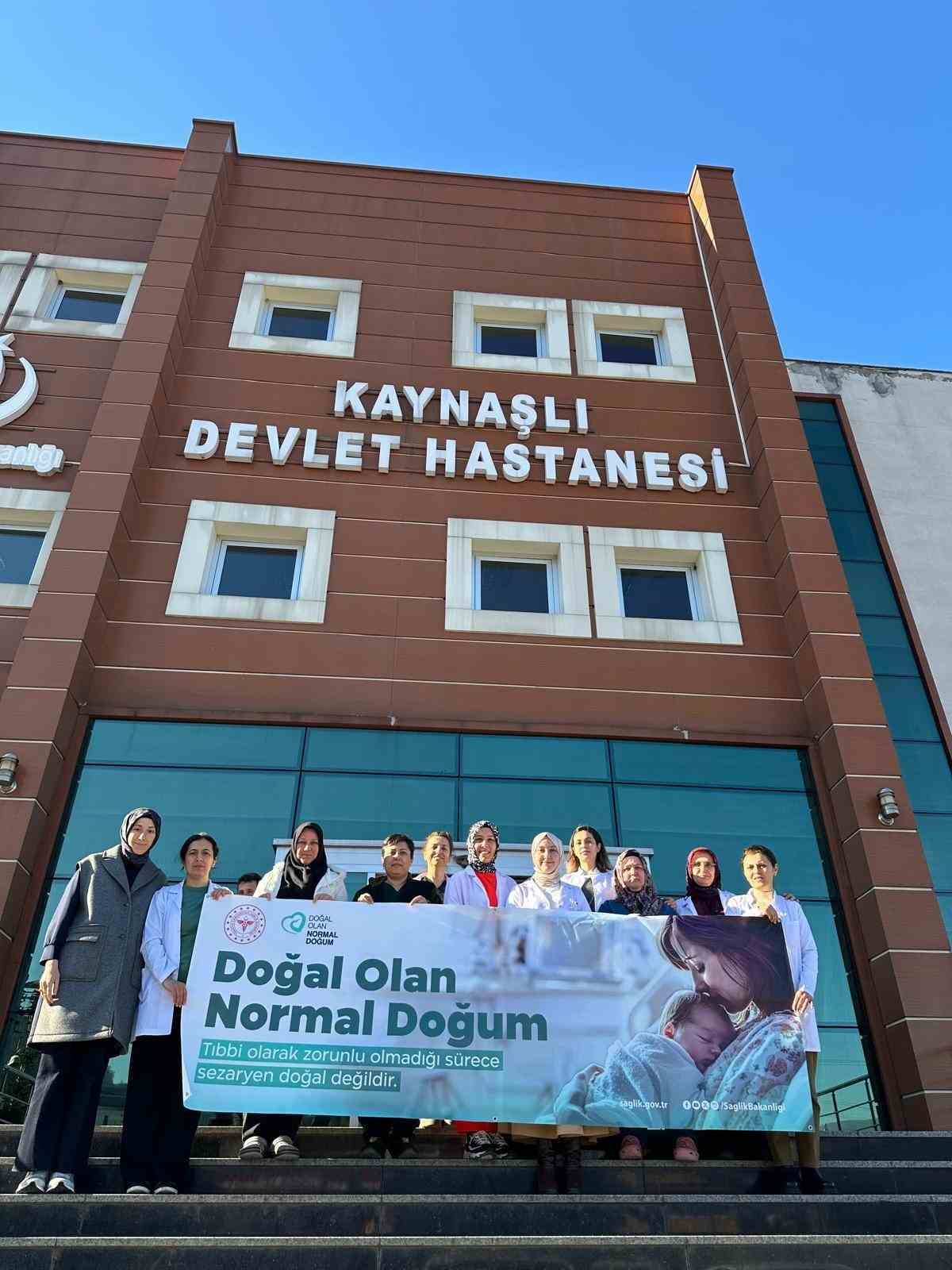 Normal doğuma dikkat çektiler
