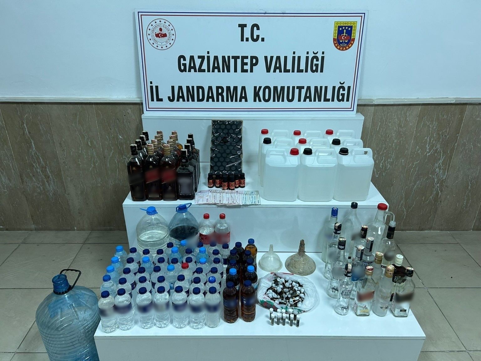 Gaziantep’te sahte alkol operasyonu: 1 gözaltı