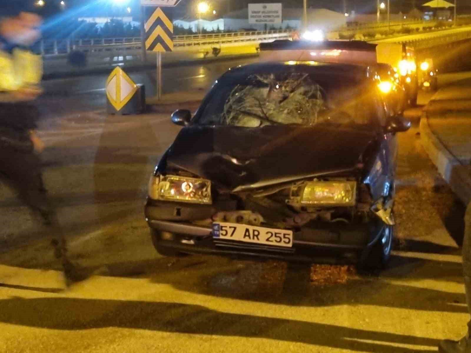 Sinop’ta otomobilin çarptığı yaya ağır yaralandı