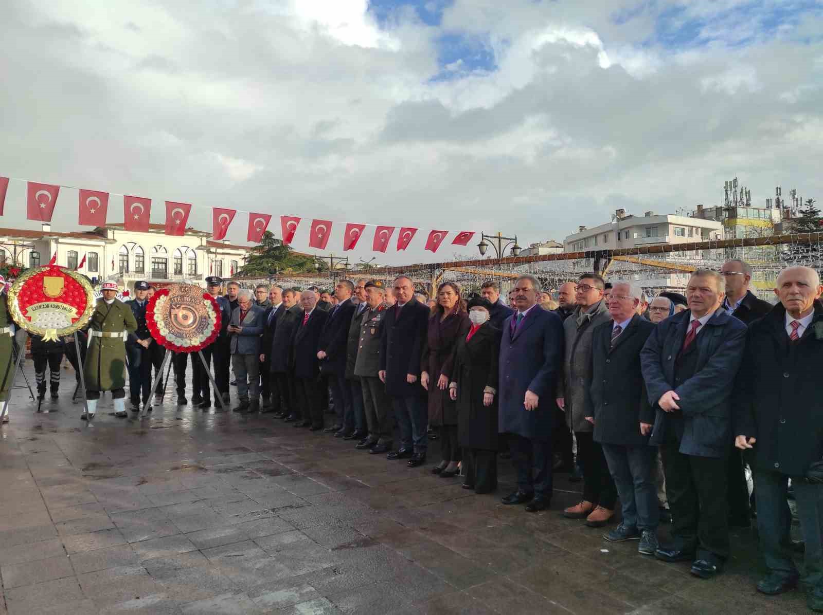 Tekirdağ’da Vatan Şairi Namık Kemal doğumunun 184. yıl dönümünde anıldı