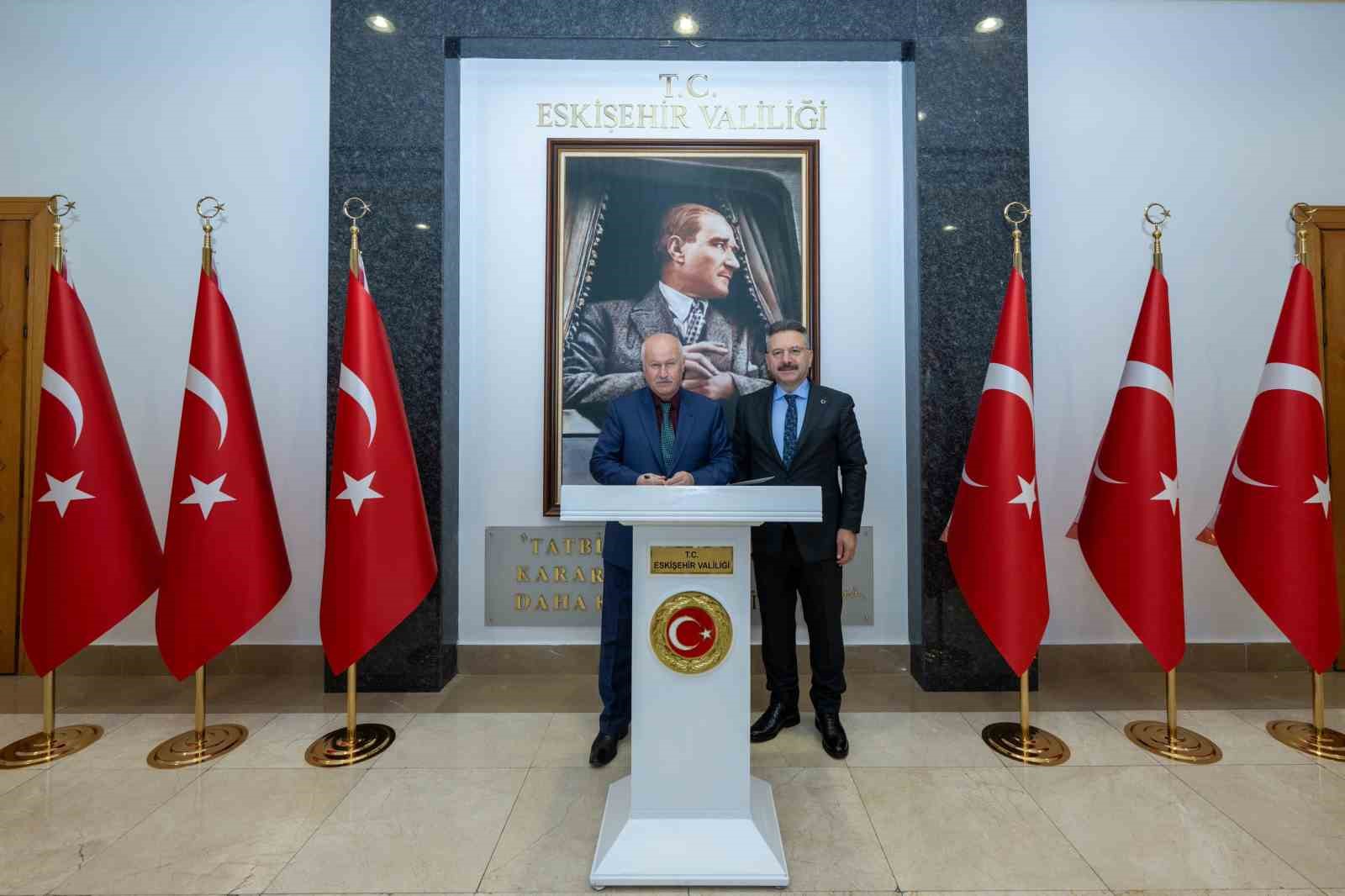THK Kayyum Heyeti Başkanı ve Merkez Valisi&rsquo;nden Vali Aksoy&rsquo;a ziyaret

