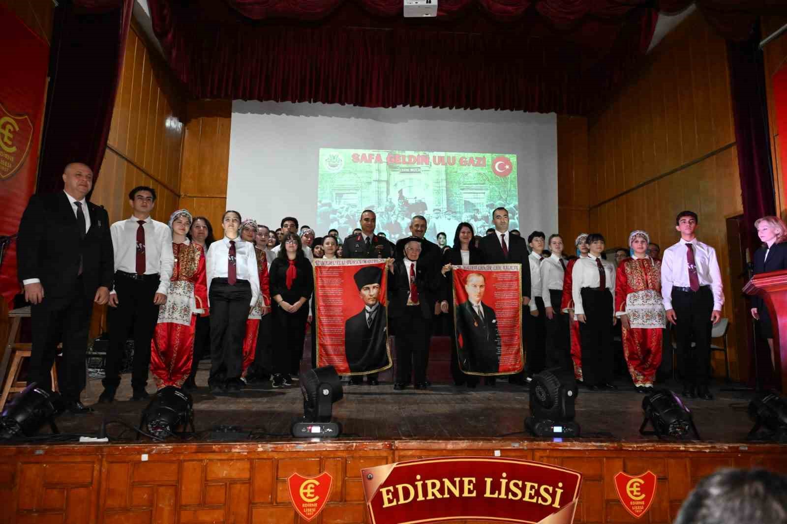 Atatürk’ün Edirne’ye gelişinin 94’üncü yılı törenle kutlandı
