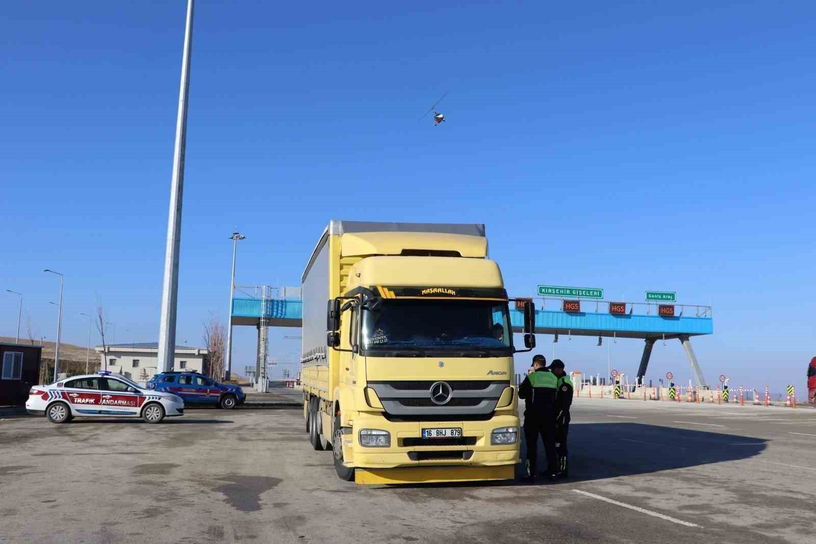 Kırşehir trafiği havadan denetlendi
