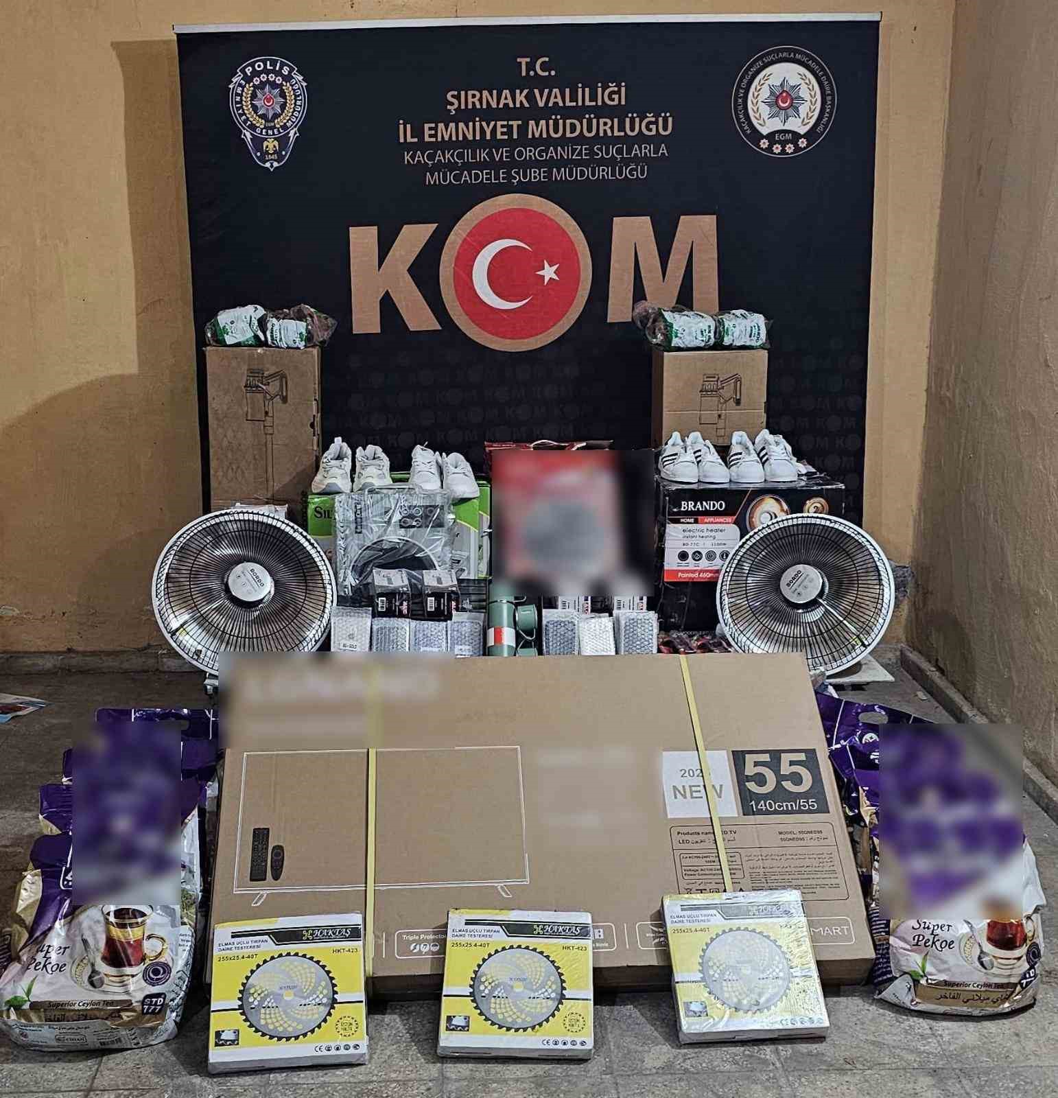 Şırnak’ta gümrük kaçağı ürün ele geçirildi, 27 şüpheliye işlem yapıldı

