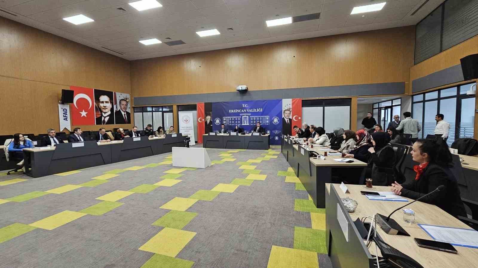 Erzincan&rsquo;da Kadına Y&ouml;nelik Şiddetle M&uuml;cadele İl Koordinasyon Toplantısı ger&ccedil;ekleştirildi
