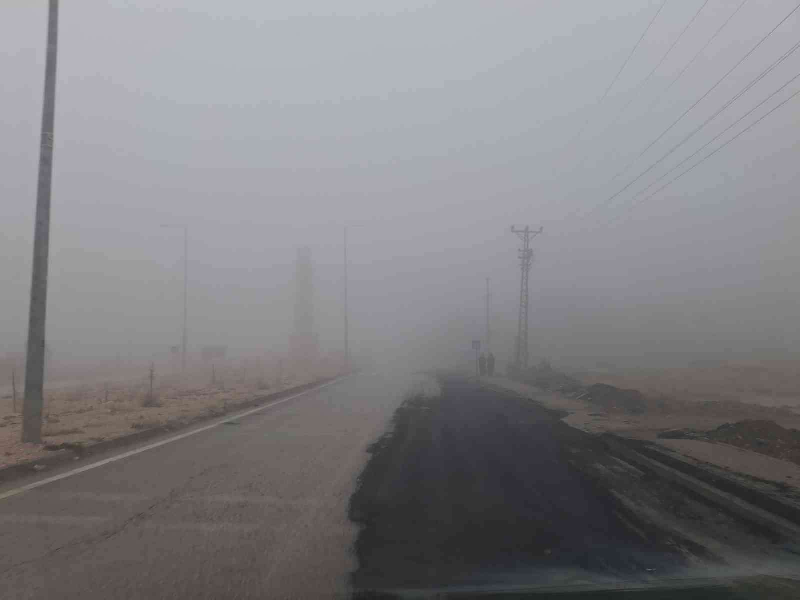 Sincik ilçesinde sis etkili oldu